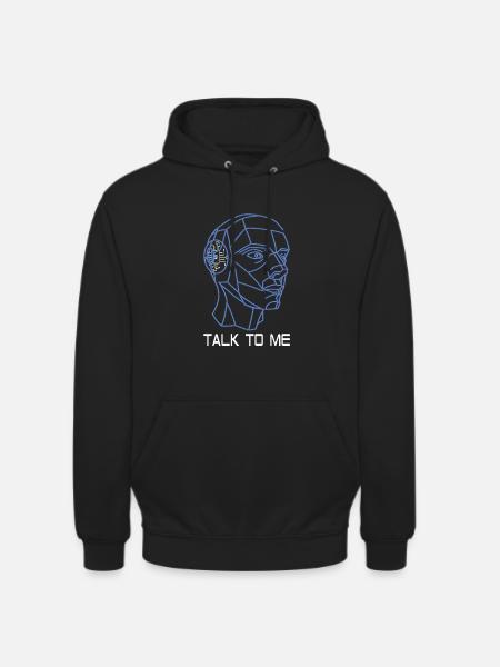 A.JE ME PARLE - Sweat-shirt à capuche unisexe - noir