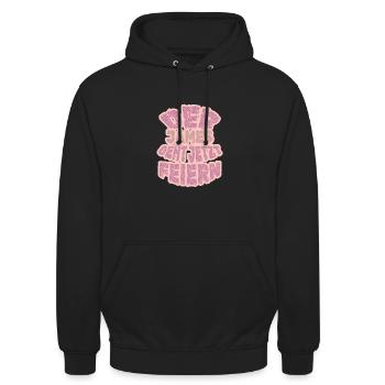 Feiern für James James Party - Unisex Hoodie - Schwarz - Vorne - Alina (178cm) & Michal (187cm)