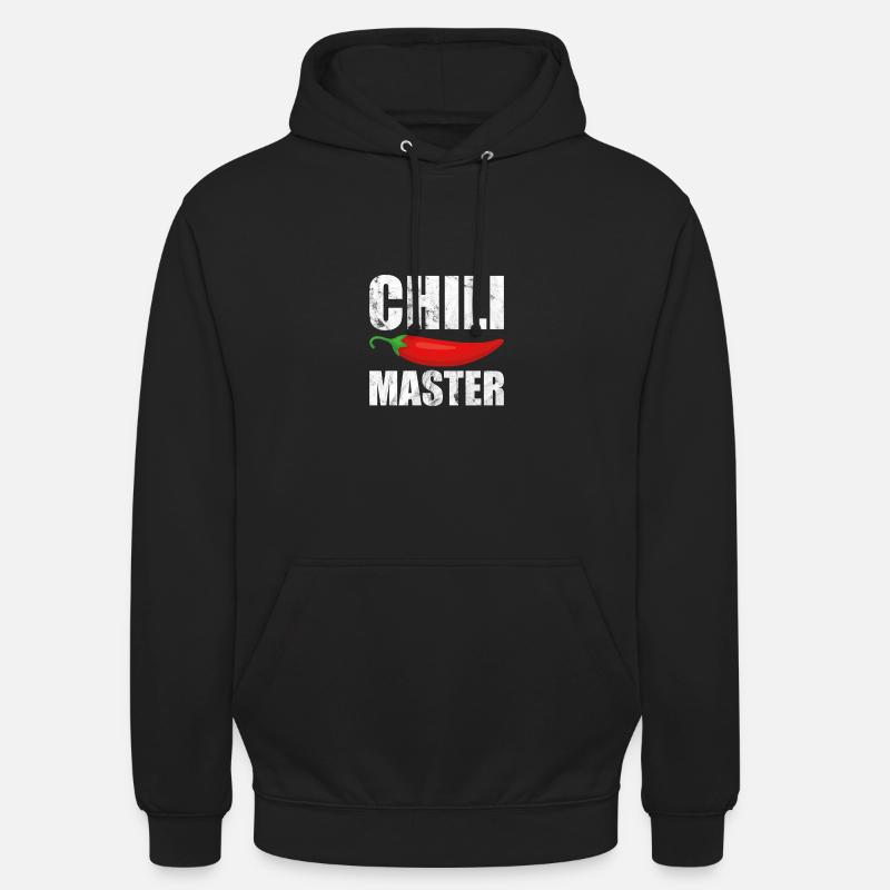 Chilimaster Scharf essen Kochen Chilli - Unisex Hoodie - Schwarz