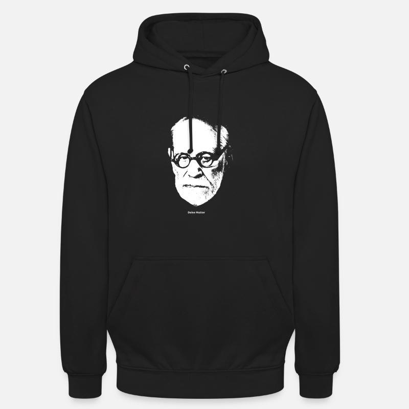 Ta mère - Ta mère: Sigmund Freud - Sweat-shirt à capuche unisexe - noir