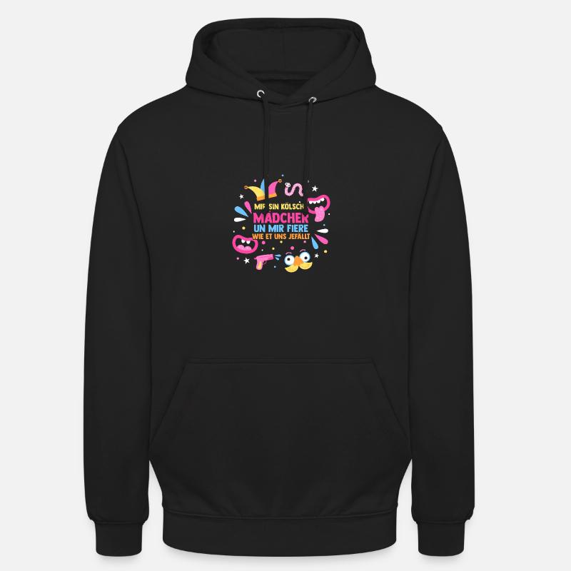 Costume de carnaval Carnaval - Sweat-shirt à capuche unisexe - noir