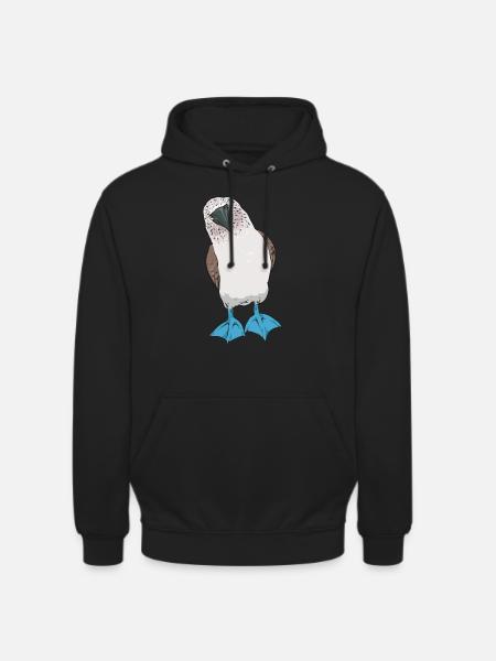 Blaufußtölpel Blue-footed Booby Seevogel - Unisex Hoodie - Schwarz