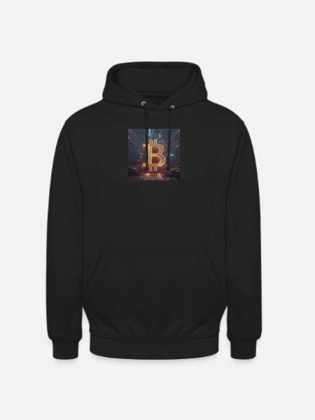 Futuristic Bitcoin Energy - Unisex Hoodie - black