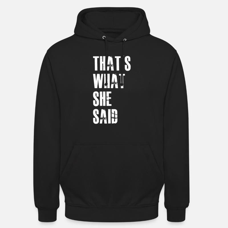 C’est ce qu’elle a dit - Sweat-shirt à capuche unisexe - noir