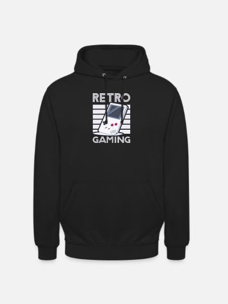 Retro Gaming 1 by Helfspawn - Unisex Hoodie - black
