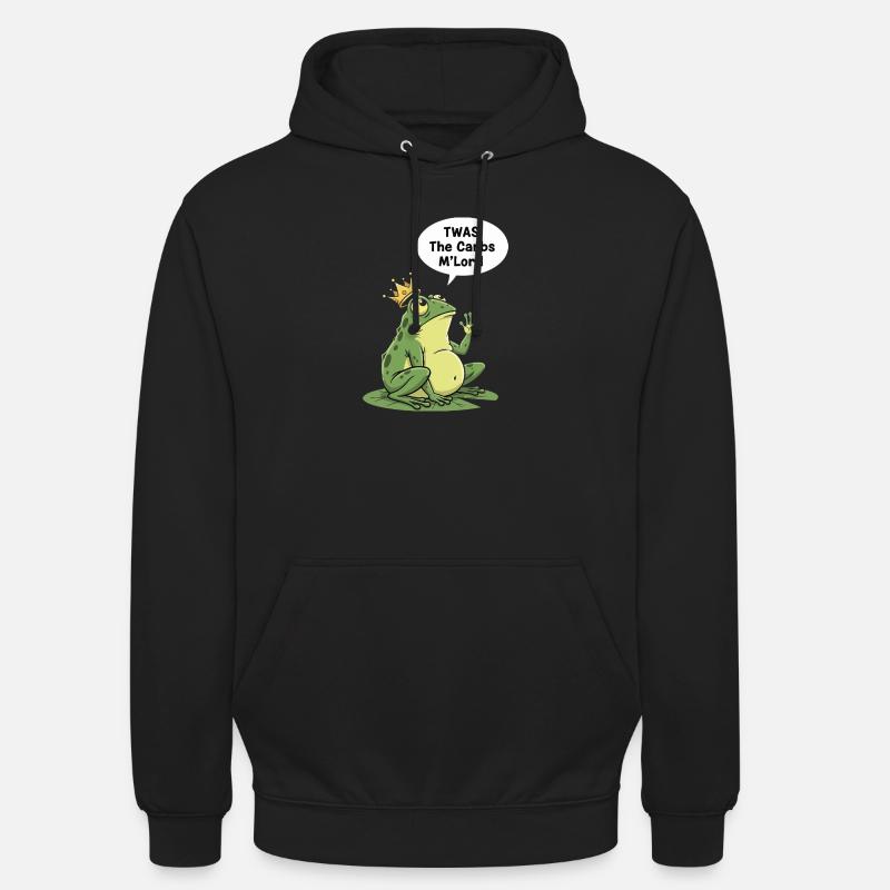 Regal Frog Carbohydrate King Design - Sweat-shirt à capuche unisexe - noir