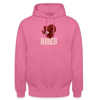 Widder - Unisex Hoodie - Pink - Vorne - Alina (178cm) & Michal (187cm)