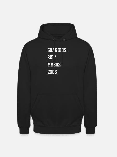 20e anniversaire mars 2006 - Sweat-shirt à capuche unisexe - noir