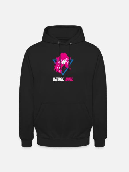Rebel Girl Baddie Power - Unisex Hoodie - black