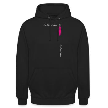 St. Peter-Ording shopping - Unisex Hoodie - Schwarz - Vorne - Alina (178cm) & Michal (187cm)