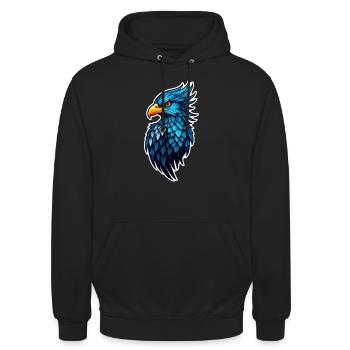 Eagle - Vereinigte Staaten - Vereinigte Staaten - Unisex Hoodie - Schwarz - Vorne - Alina (178cm) & Michal (187cm)