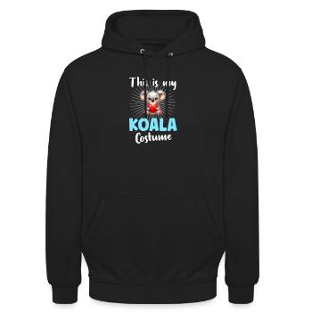 Koala Koala Ours - Sweat-shirt à capuche unisexe - noir - Devant - Alina (178cm) & Michal (187cm)