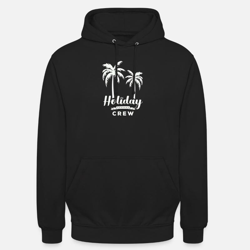 Urlaubscrew Palmendesign - Unisex Hoodie - Schwarz