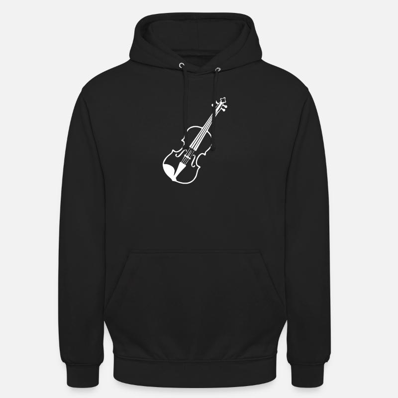 Violon Musique de violon - Sweat-shirt à capuche unisexe - noir