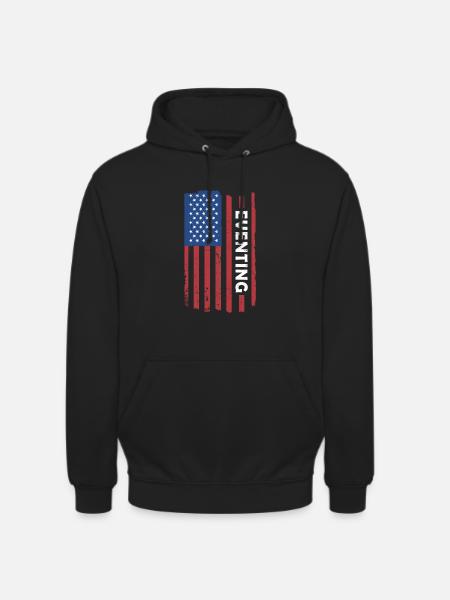 Rider Us Flag Eventing - Unisex Hoodie - black