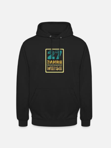 Weisheit 27 - Unisex Hoodie - Schwarz
