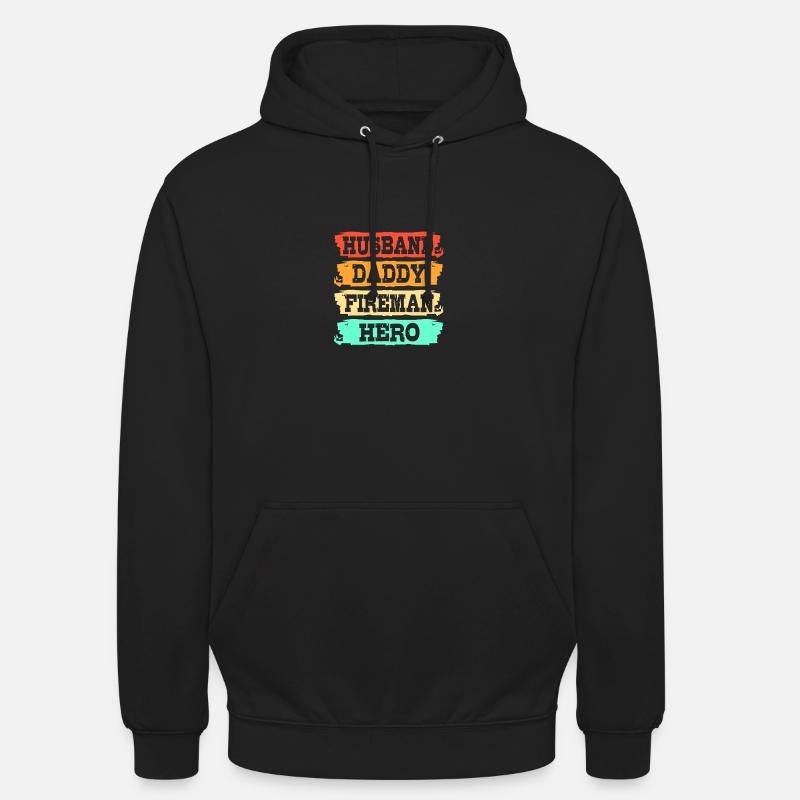 Pompier Pompier - Sweat-shirt à capuche unisexe - noir