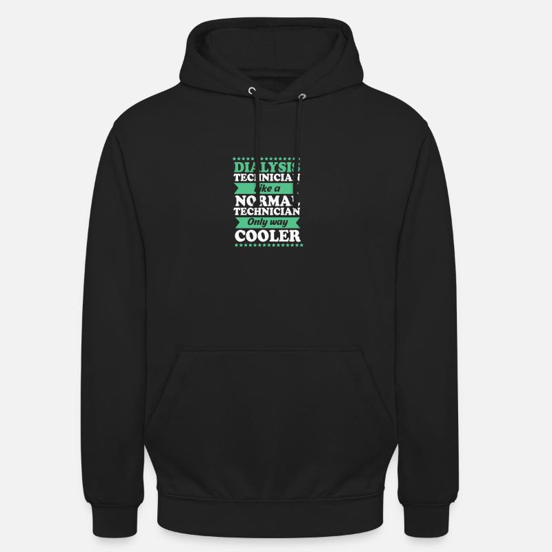 Technicien en dialyse - Sweat-shirt à capuche unisexe - noir