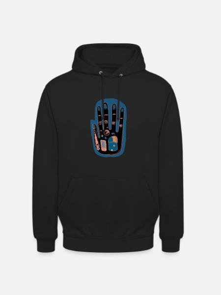Hand of tomorrow - Unisex Hoodie - black