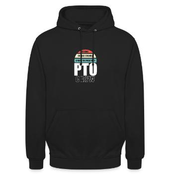 PTO Crew School Volunteer Parent Teacher - Unisex Hoodie - Schwarz - Vorne - Alina (178cm) & Michal (187cm)