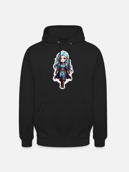Dungeons & Dragon Magierin - Unisex Hoodie - Schwarz