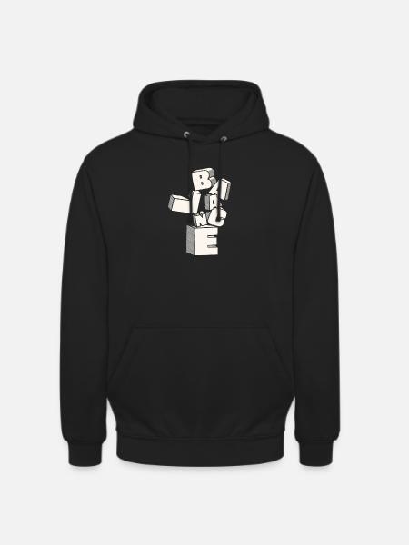 Équilibre en lettres 3D - Sweat-shirt à capuche unisexe - noir