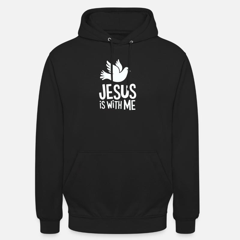 Jesus is with me - Unisex Hoodie - Schwarz