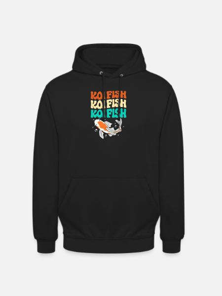 Poisson koi carpe koi koi - Sweat-shirt à capuche unisexe - noir