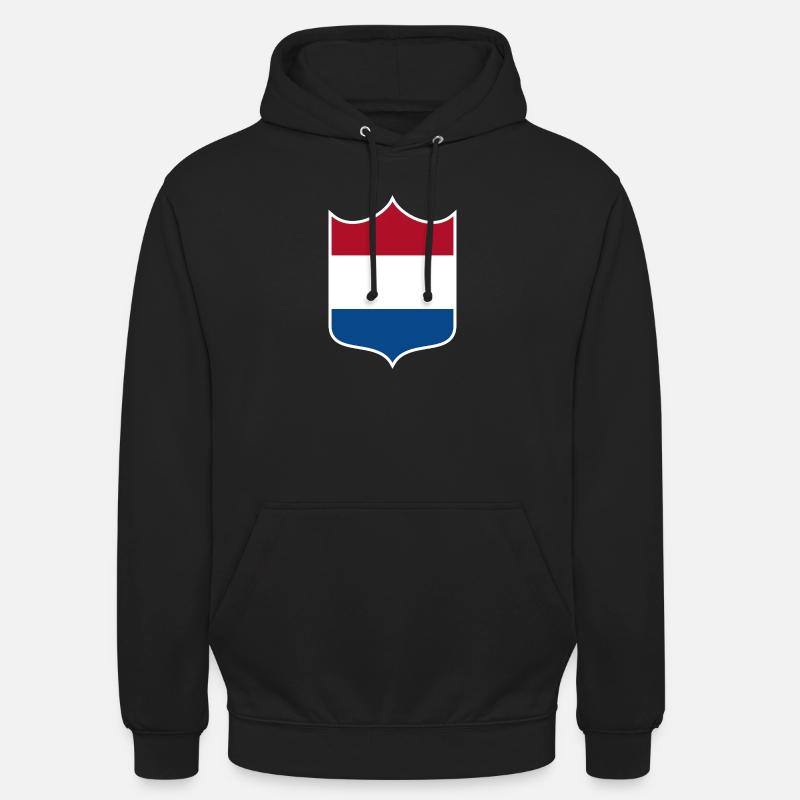 Pays-Bas - Sweat-shirt à capuche unisexe - noir