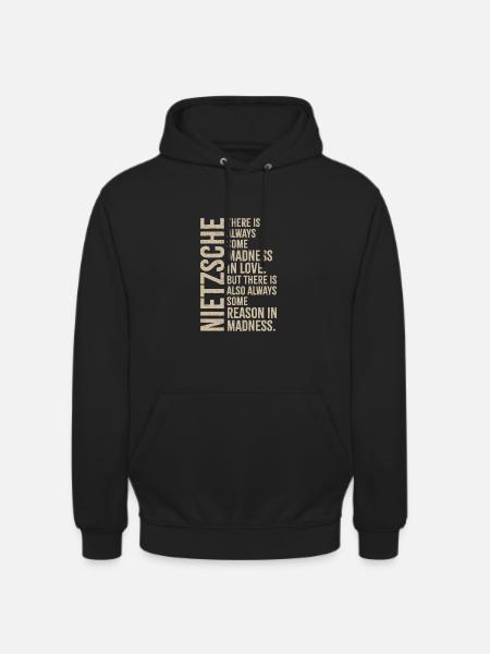 Nietzsche - Madness in love - Unisex Hoodie - black