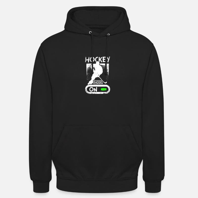 Mode roller hockey activé - Sweat-shirt à capuche unisexe - noir