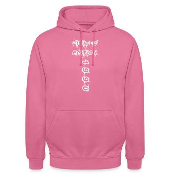 1990 - Unisex Hoodie - Pink - Vorne - Alina (178cm) & Michal (187cm)