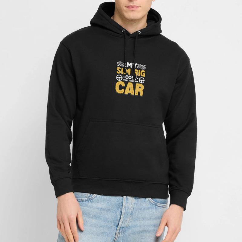 Mon simulateur de simulation coûte plus cher que mon simulateur de course automobile Sweat-shirt à capuche unisexe