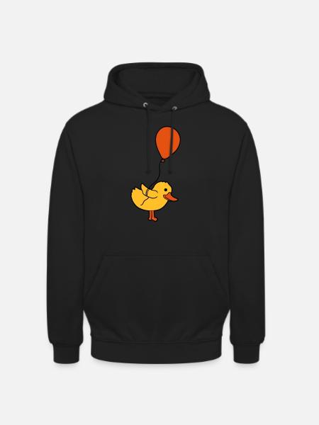 Balloon Little Chick Comic - Unisex Hoodie - black