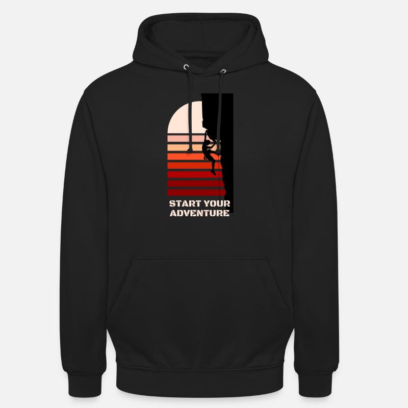 Climbing - Unisex Hoodie - Schwarz