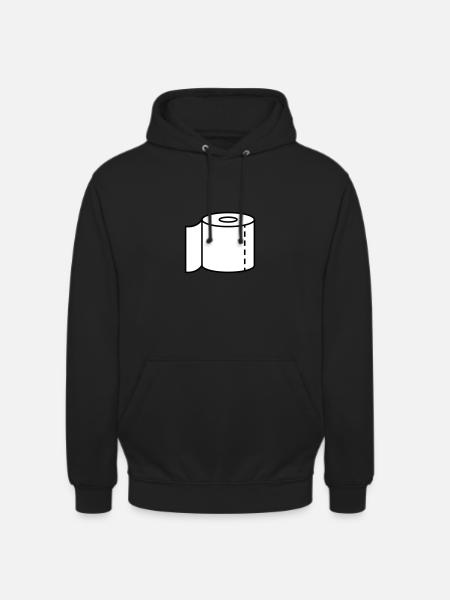Klopapier für den Notfall - Unisex Hoodie - Schwarz