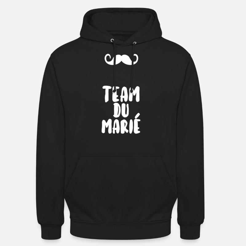 Team du marié - Sweat-shirt à capuche unisexe - noir