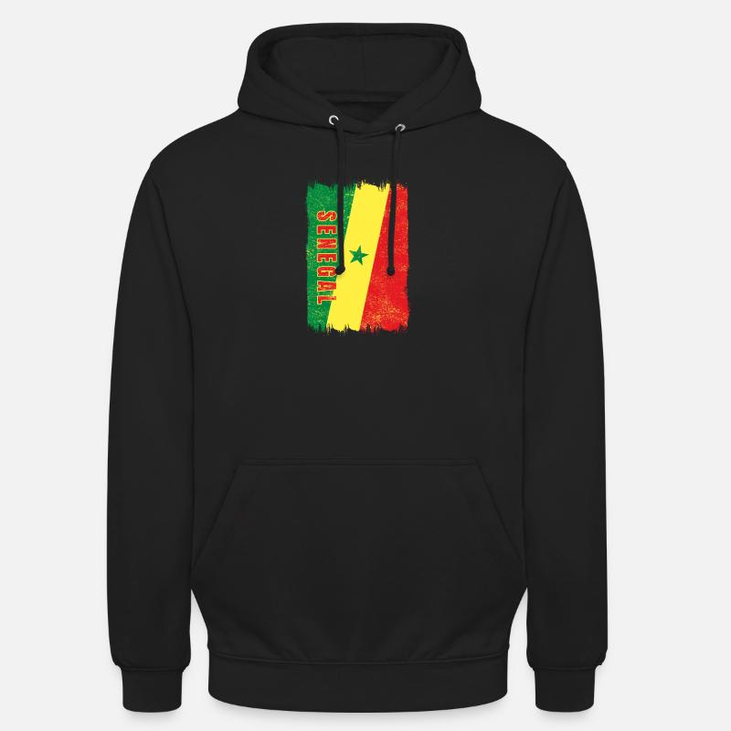 Drapeau du Sénégal - Sweat-shirt à capuche unisexe - noir