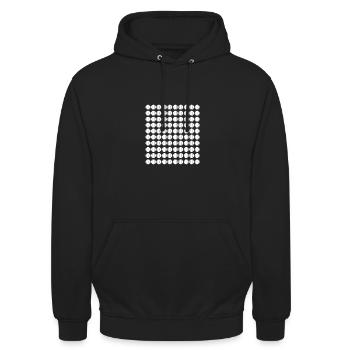 Baseballspieler Baseball - Unisex Hoodie - Schwarz - Vorne - Alina (178cm) & Michal (187cm)