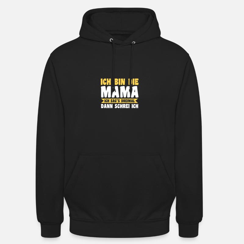 Mutter Team Mama - Unisex Hoodie - Schwarz