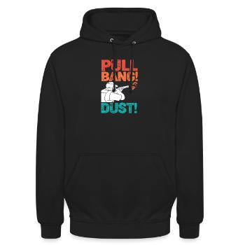 Clay pigeons - Unisex Hoodie - black - Front - Alina (178cm) & Michal (187cm)