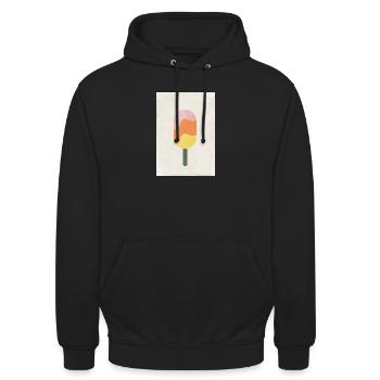 icecream - Unisex Hoodie - black - Front - Alina (178cm) & Michal (187cm)