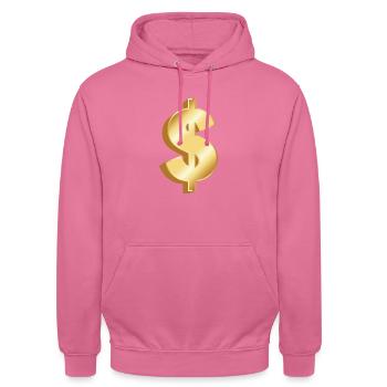 Dollar - Unisex Hoodie - Pink - Vorne - Alina (178cm) & Michal (187cm)