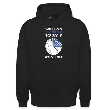 Sport Will I Go Windsurfing Today Windsurfing - Unisex Hoodie - black - Front - Alina (178cm) & Michal (187cm)
