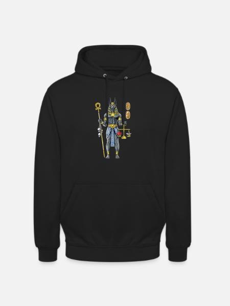 Anubis Egyptian Mythology God - Unisex Hoodie - black