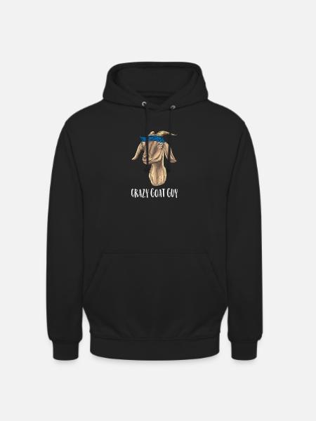 Crazy goat man - Unisex Hoodie - black