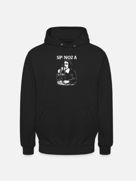 Spinoza Beer Philosopher - Unisex Hoodie - black