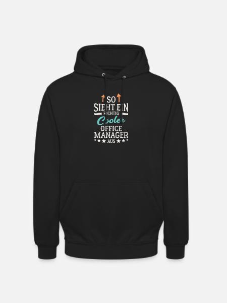 Cool Office Manager Team Leadership Office - Unisex Hoodie - black