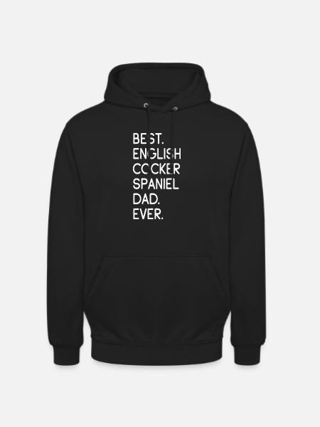 Cocker anglais - Sweat-shirt à capuche unisexe - noir