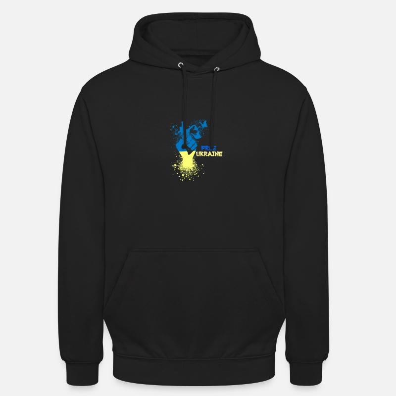 Ukraine libre, Ukraine, liberté, Graffiti - Sweat-shirt à capuche unisexe - noir